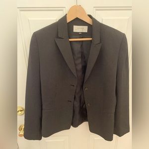 Tahari Jacket/blazer - Women's 12 - Black With White Dots